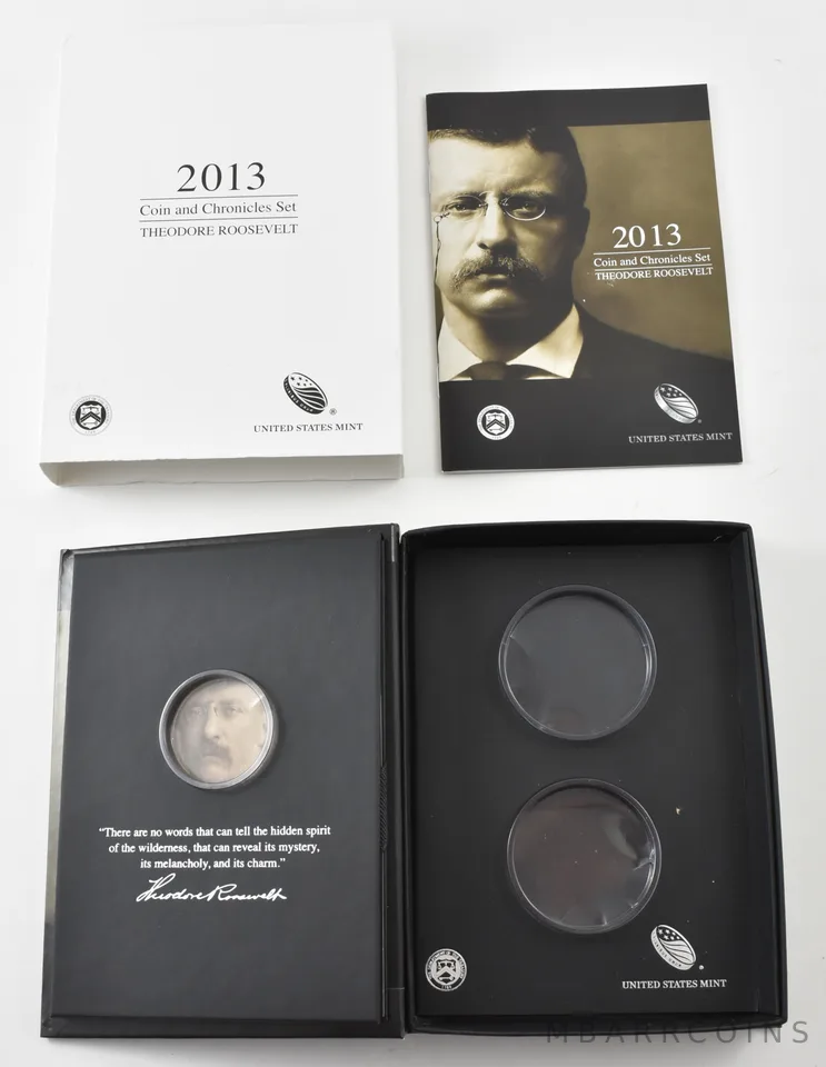 OGP 2013 Coin & Chronicles Set Theodore Roosevelt BOX & COA - NO COINS