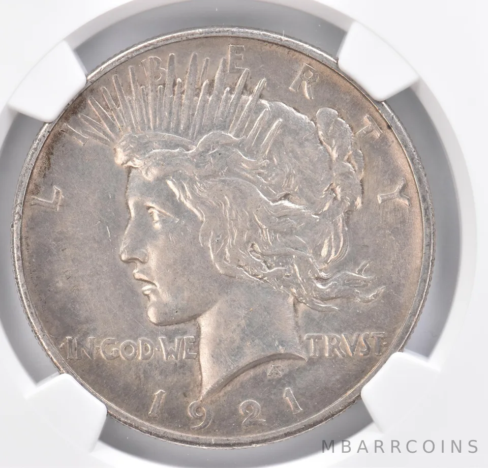 1921 Peace Silver Dollar High Relief Genuine NGC Beautiful Tone *1111