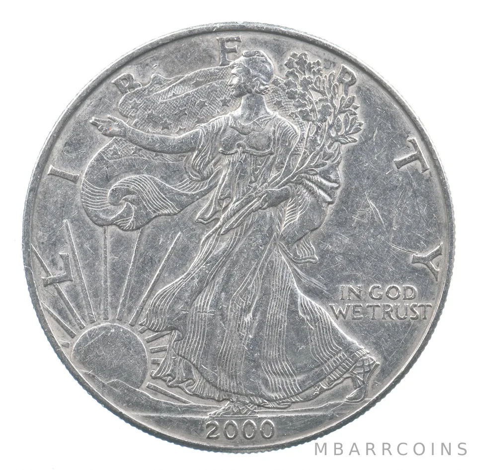 Better Date 2000 American Silver Eagle 1 Troy Oz .999 Fine Silver *676
