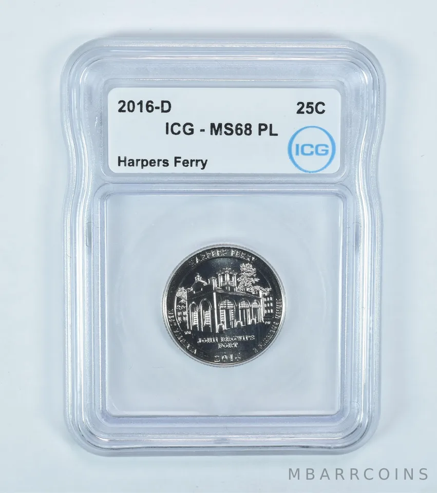 2016-D Washington Quarter ATB Harpers Ferry MS68 PL ICG