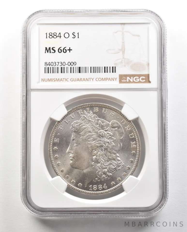 1884-O Morgan Silver Dollar MS66+ NGC a4700