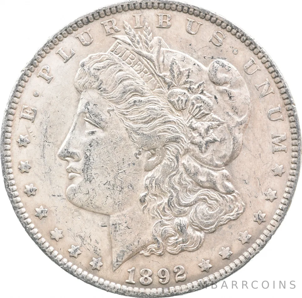 1892 Morgan Silver Dollar a5083
