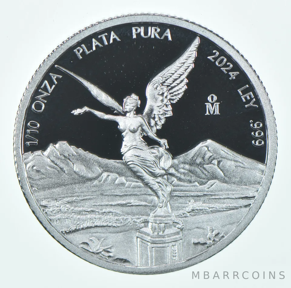 2024 Mo Mexico 1/10 Oz Onza Silver Libertad Proof