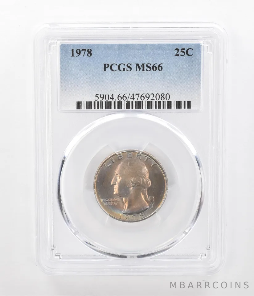 1978 Washington Quarter MS66 PCGS Beautiful Tone *2376