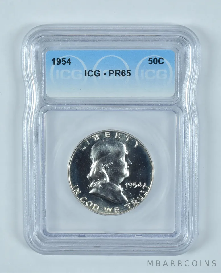 1954 Franklin Half Dollar PR65 ICG