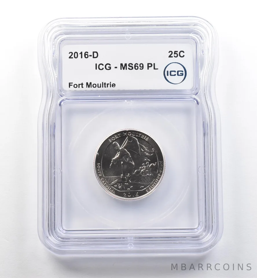2016-D Washington Quarter ATB Fort Moultrie MS69 PL ICG *7463