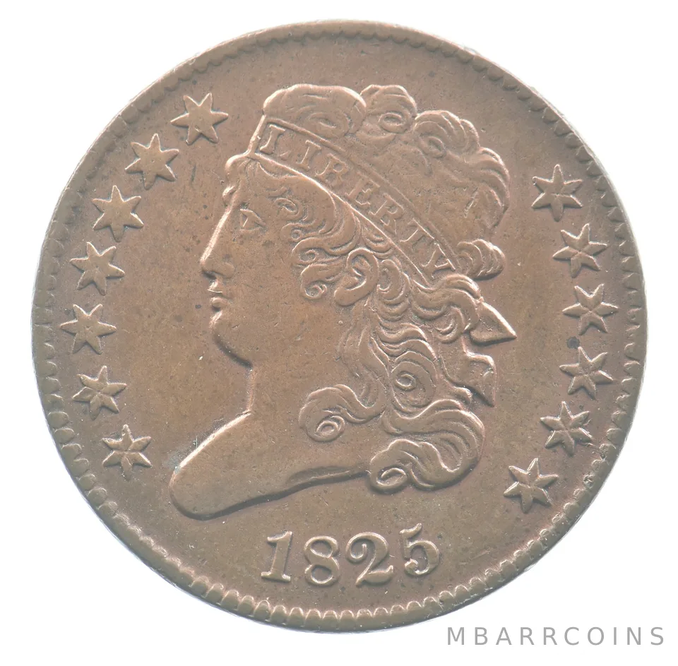 1825 Classic Head Half Cent *0820
