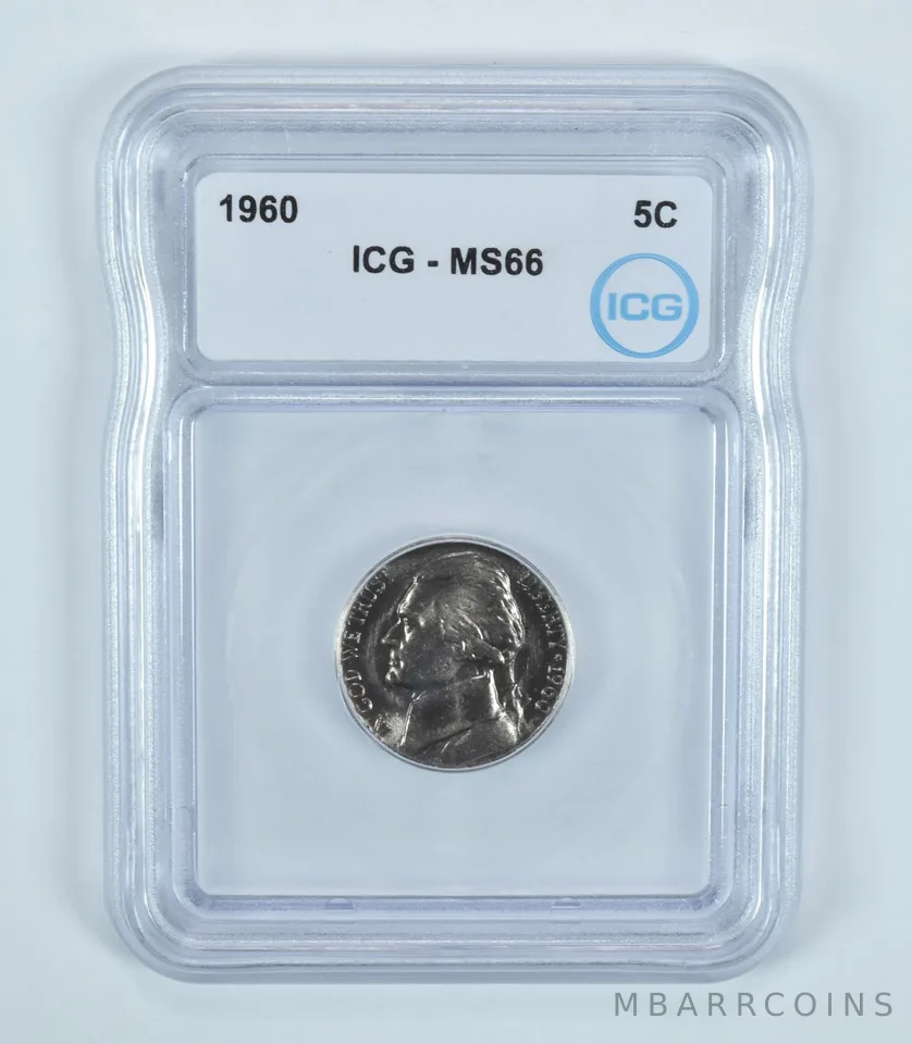 1960 Jefferson Nickel MS66 ICG