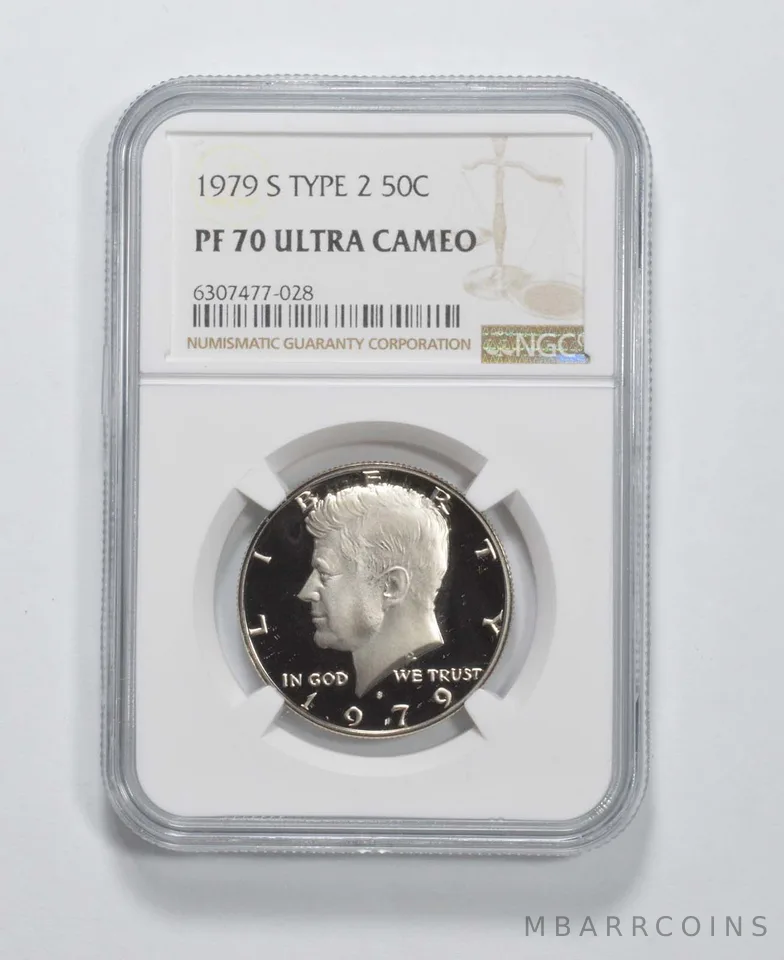 1979-S Kennedy Half Dollar Type 2 PF70 UCam NGC