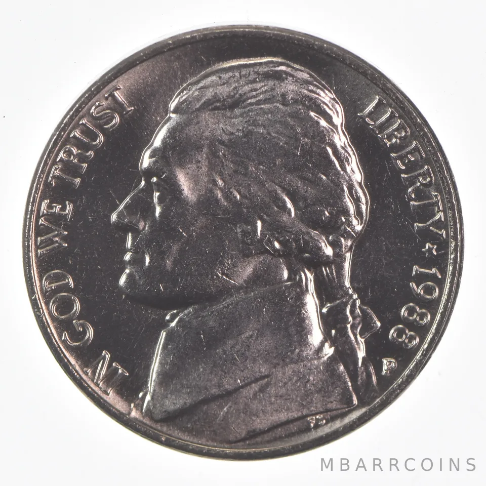 1988-P Jefferson Nickel Unc