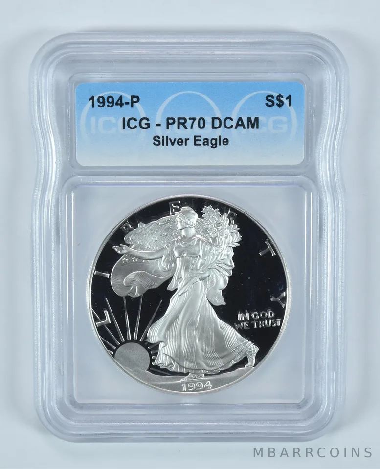 1994-P American Silver Eagle PR70 DCAM ICG