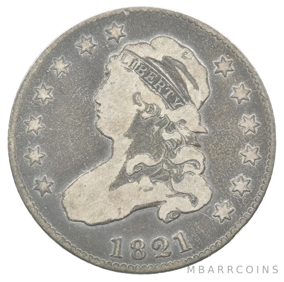 1821 Capped Bust Quarter *8207