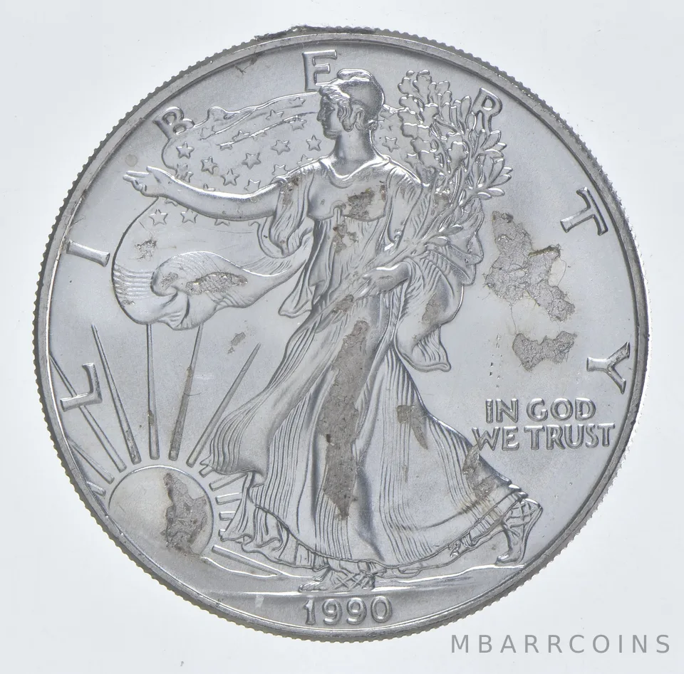 Better Date 1990 American Silver Eagle 1 Troy Oz .999 Fine Silver *078