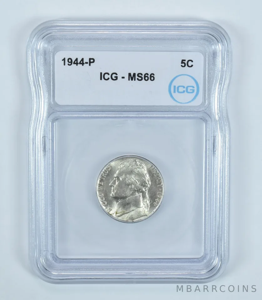 1944-P Jefferson Nickel MS66 ICG