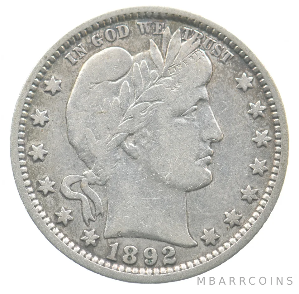 1892 Barber Quarter *4760