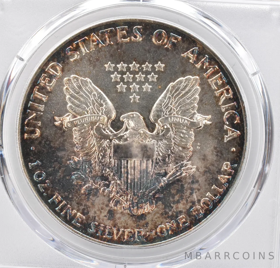 1987 American Silver Eagle MS68 PCGS Beautiful Tone *1197