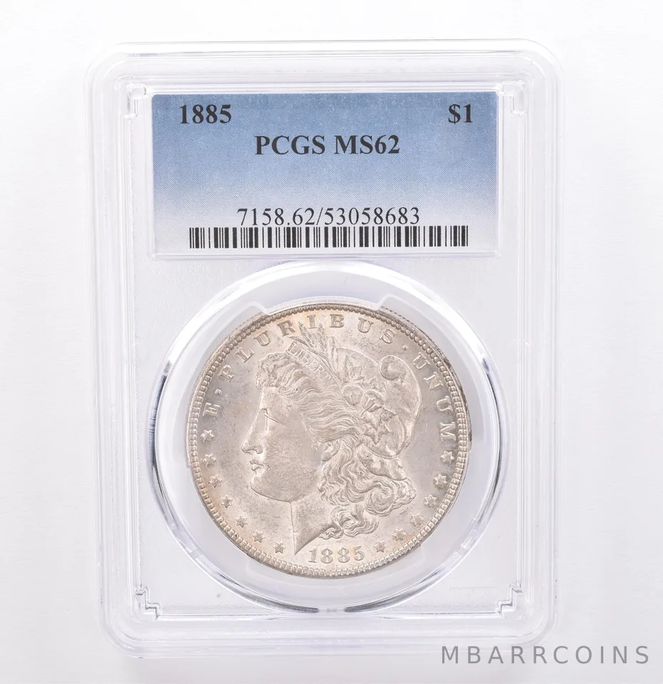 1885 Morgan Silver Dollar MS62 PCGS Beautiful Tone *9294
