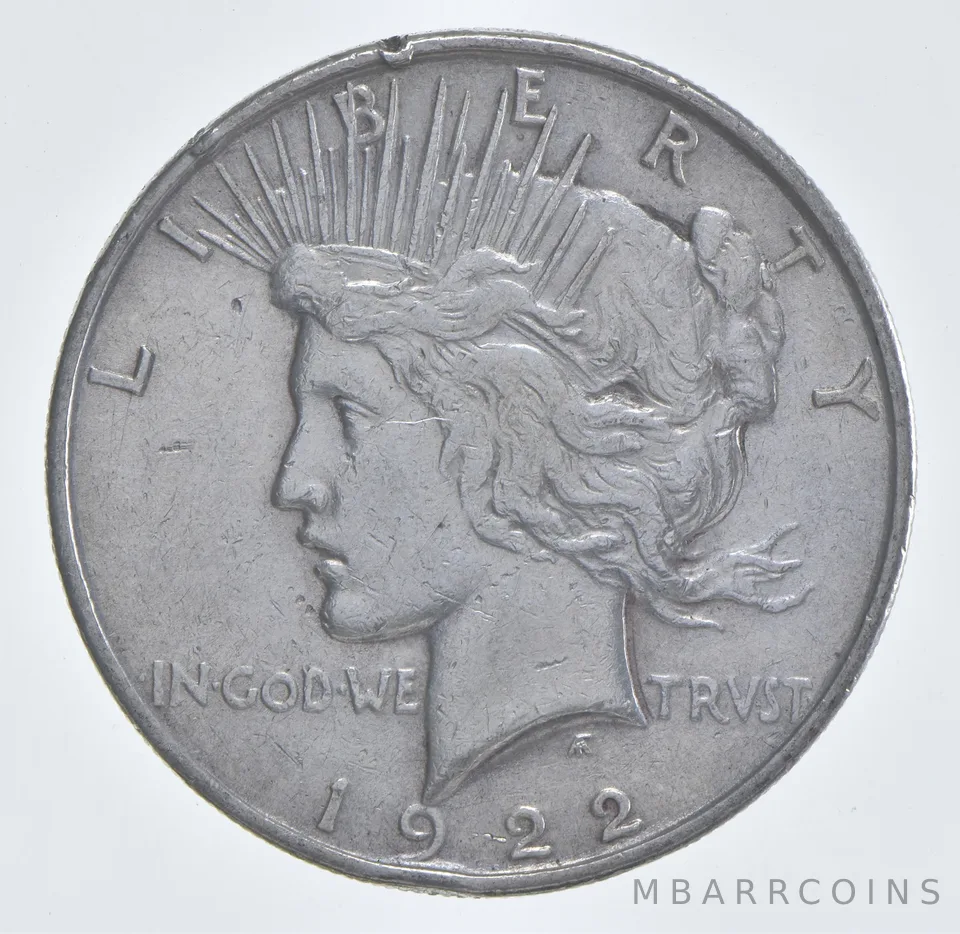 Better - 1922 Peace Silver Dollar - 90% US Coin *622