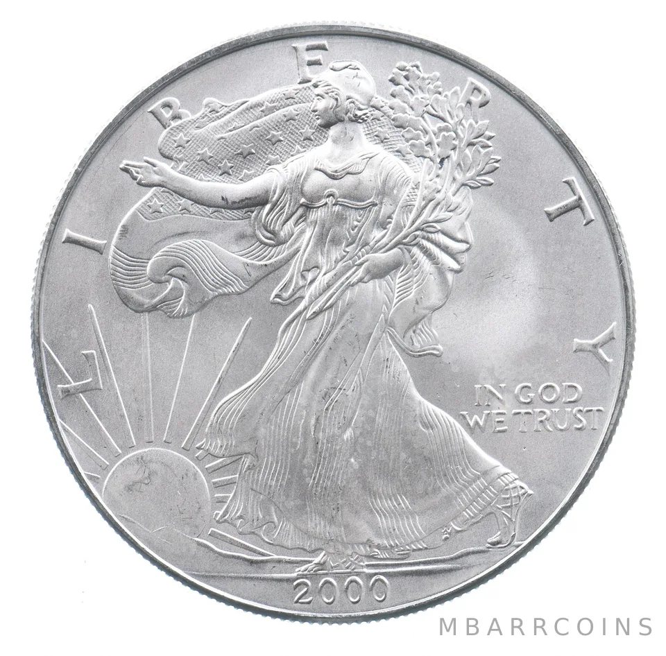 Better Date 2000 American Silver Eagle 1 Troy Oz .999 Fine Silver *656