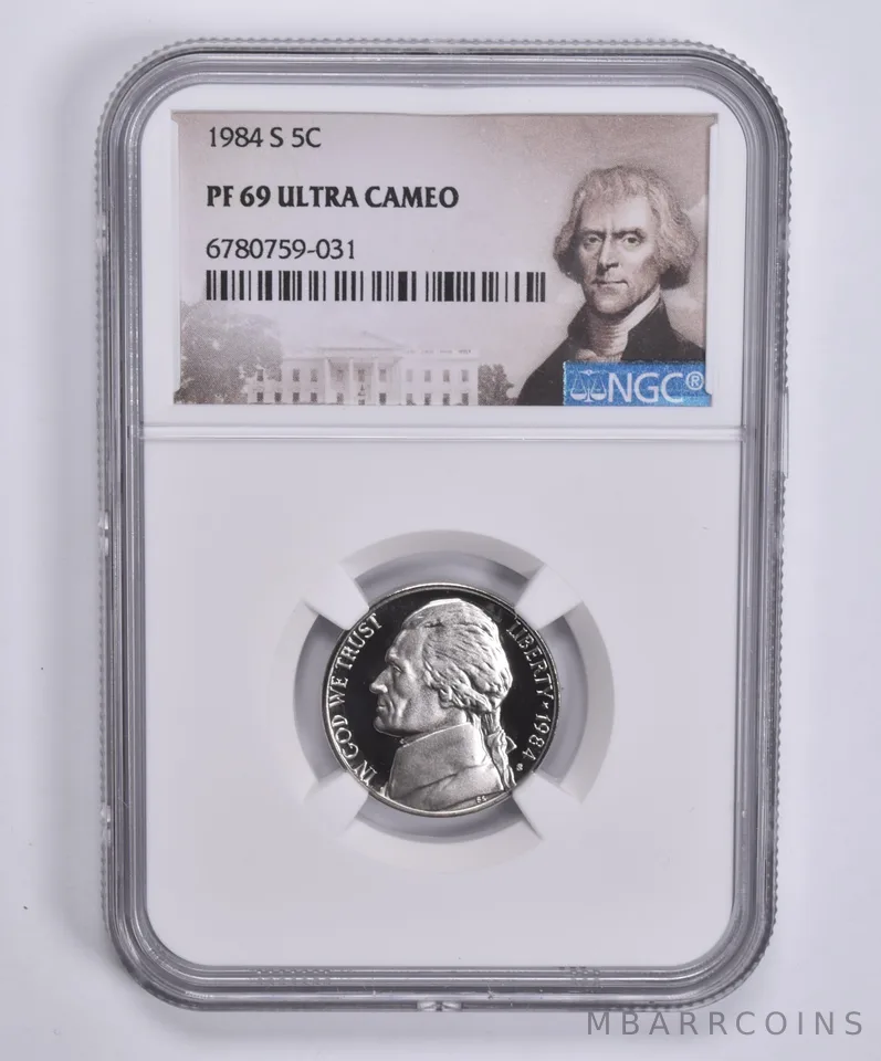 1984-S Jefferson Nickel PF69 UCam NGC Special Lbl