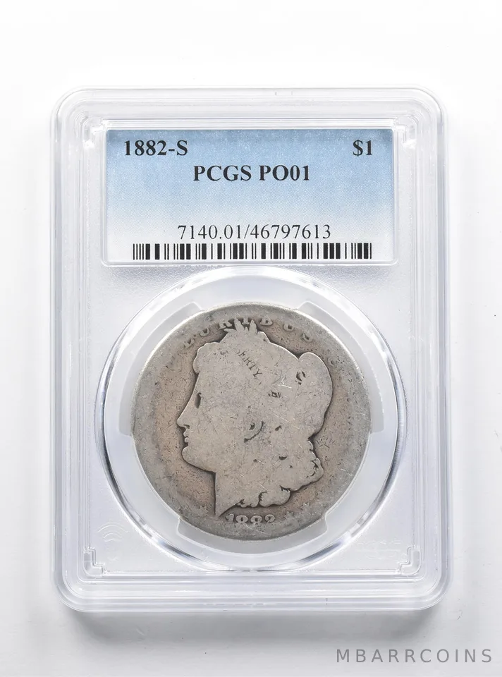 PO01 1882-S Morgan Silver Dollar PCGS *1248