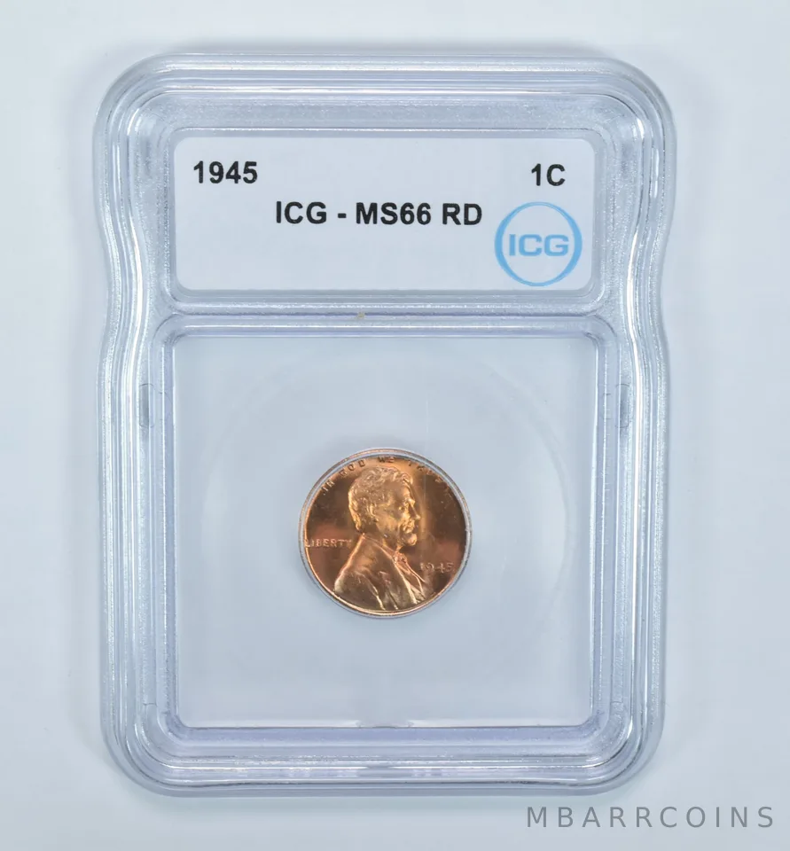 1945 Lincoln Wheat Cent MS66 RD ICG