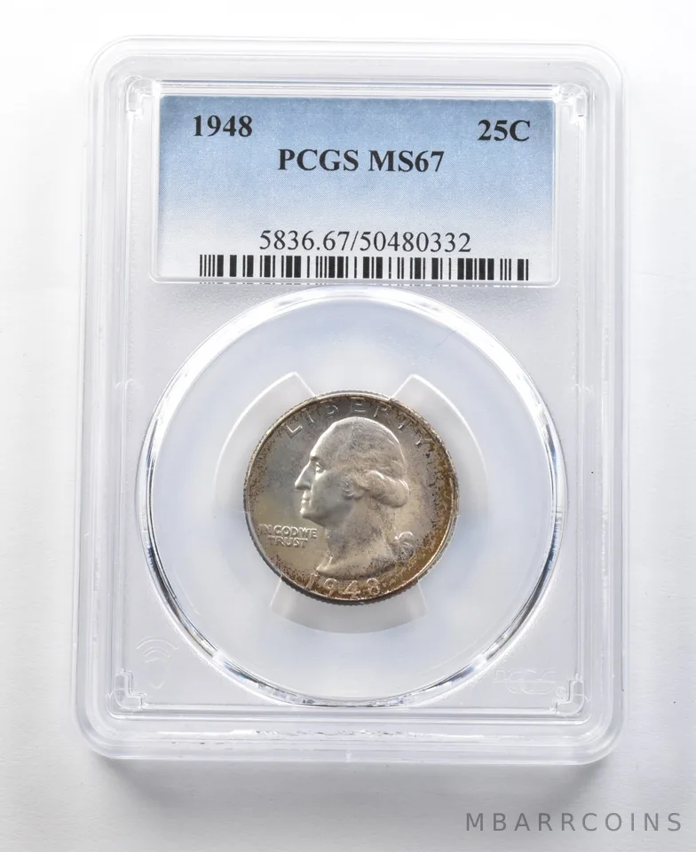 1948 Washington Quarter MS67 PCGS a0329