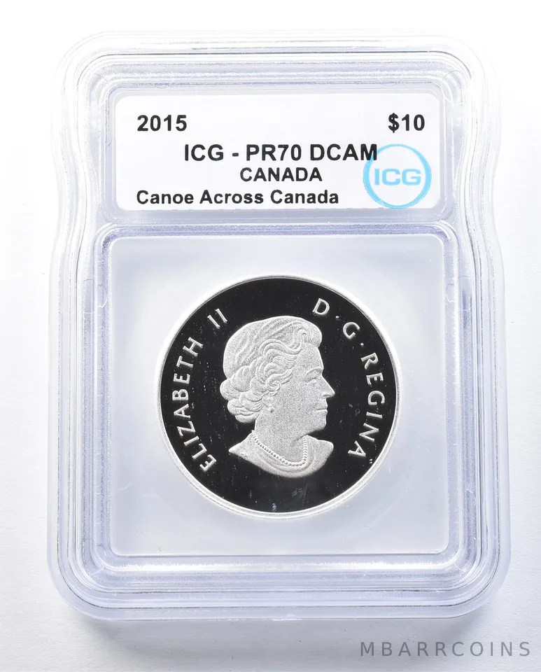 2015 Canada 10 Dollars Canoe Across Canada PR70 DCAM ICG *8976