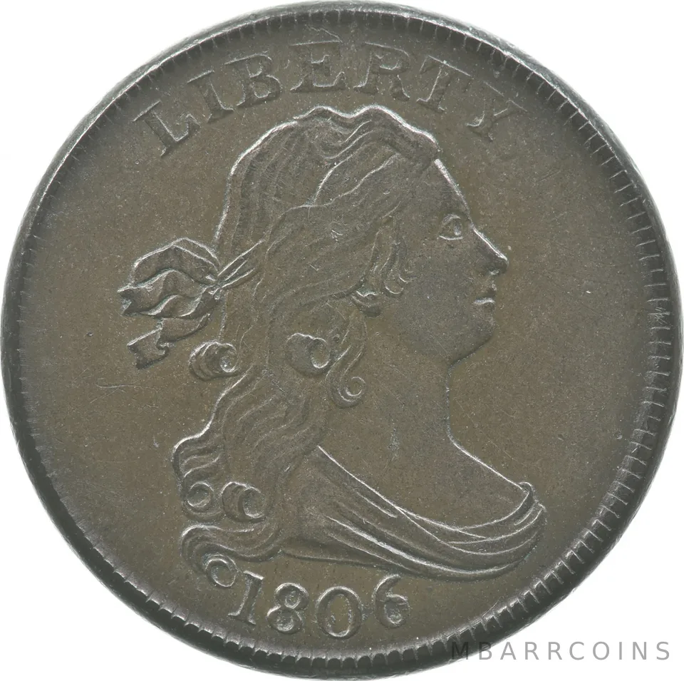 1806 Draped Bust Half Cent *8958