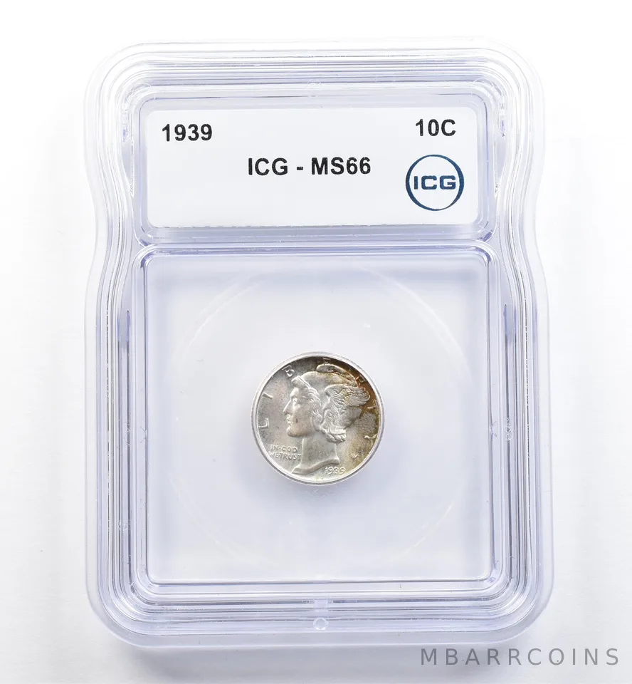 1939 Mercury Dime MS66 ICG *0097