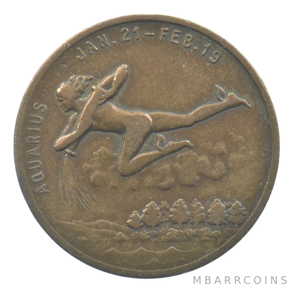 Aquarius - Your Lucky Numbers Token Medal *5024