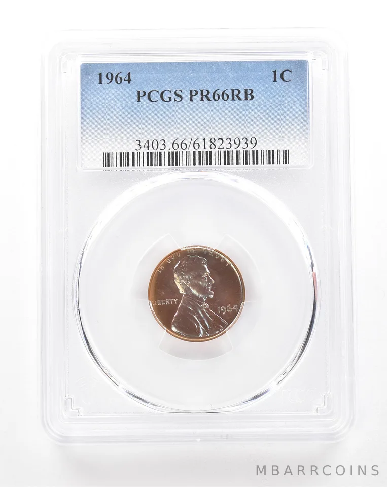 1964 Lincoln Memorial Cent PR66 RB PCGS Beautiful Tone *3440