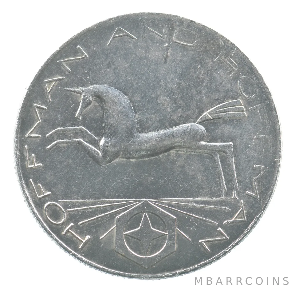 1981 1 Oz Silver Hoffman And Hoffman Unicorn a0743