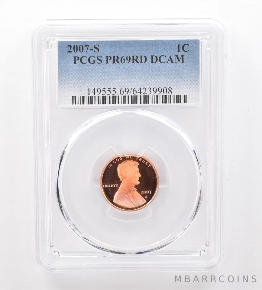 2007-S Lincoln Memorial Cent PR69 RD DCAM PCGS Beautiful Tone *2100