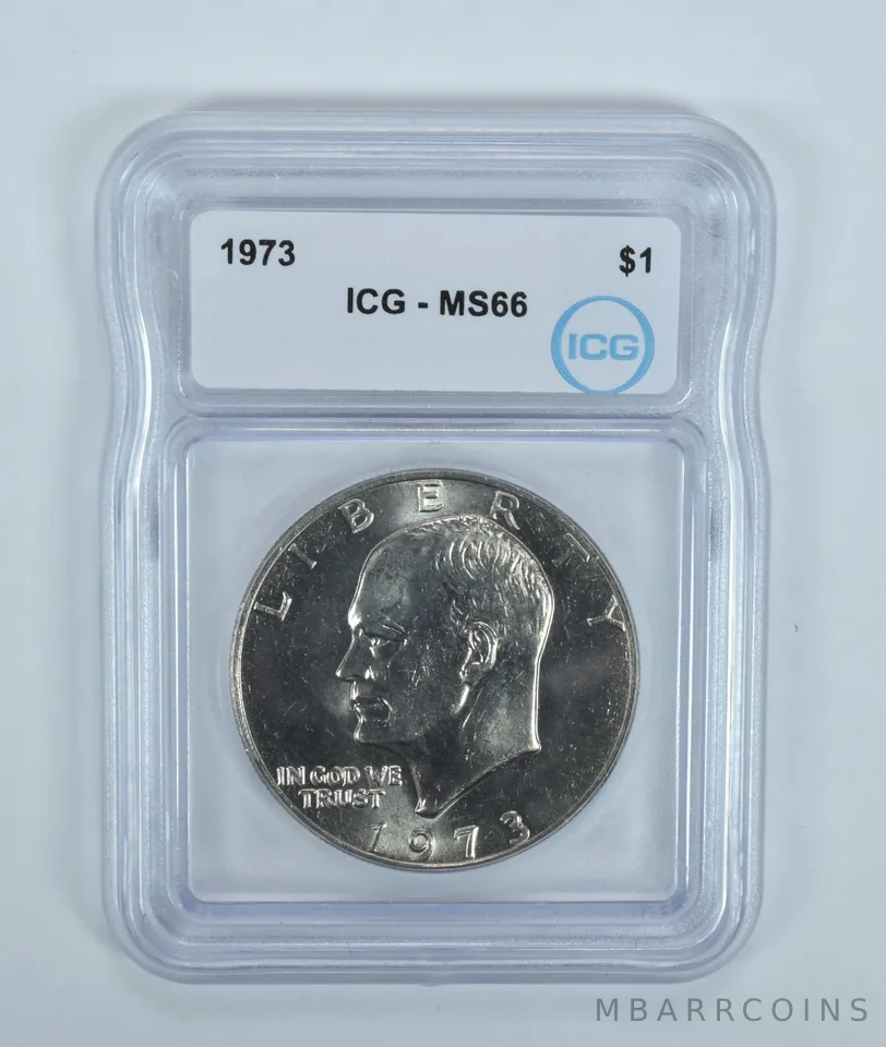 1973 Eisenhower $1 MS66 ICG