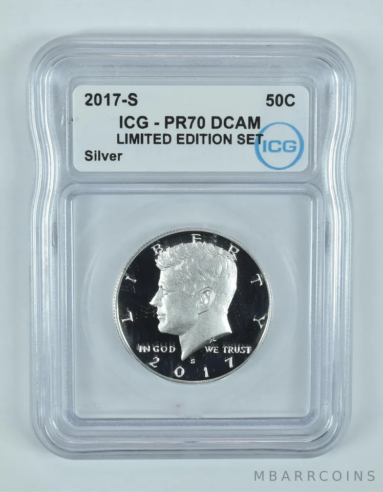 2017-S Kennedy Half Dollar Silver Limited Edition Set PR70 DCAM ICG