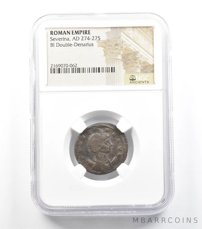 AD 274-275 Roman Empire Severina BI Double-Denarius NGC *5921