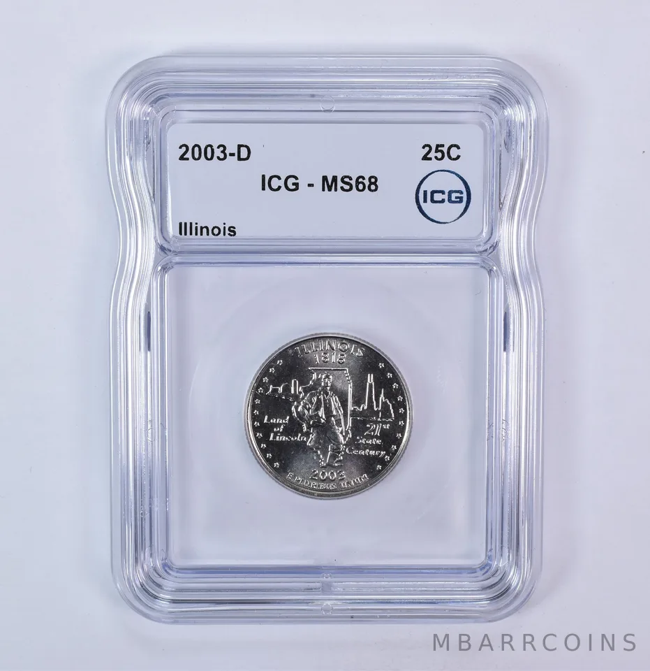 2003-D Washington State Quarter Illinois MS68 ICG