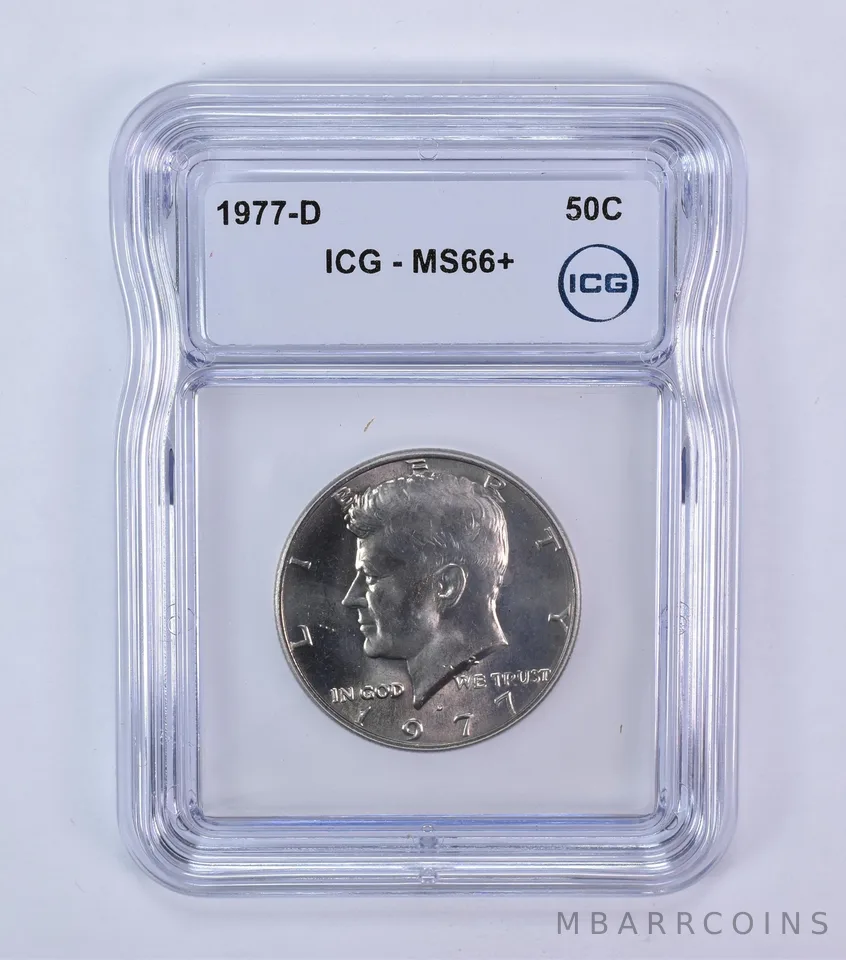 1977-D Kennedy Half Dollar MS66+ ICG