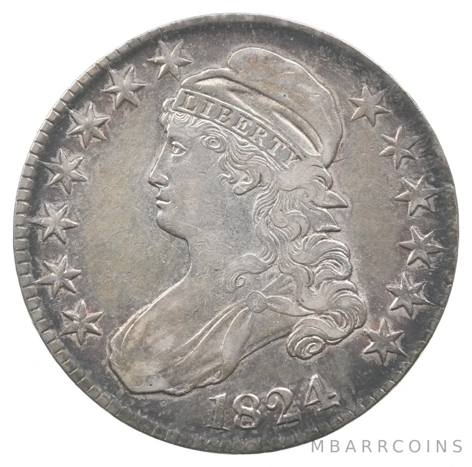 1824 Capped Bust Lettered Edge Half Dollar a7108