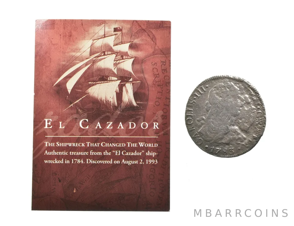 1783 Mo Mexico 8 Reales El Cazador Shipwreck *8210