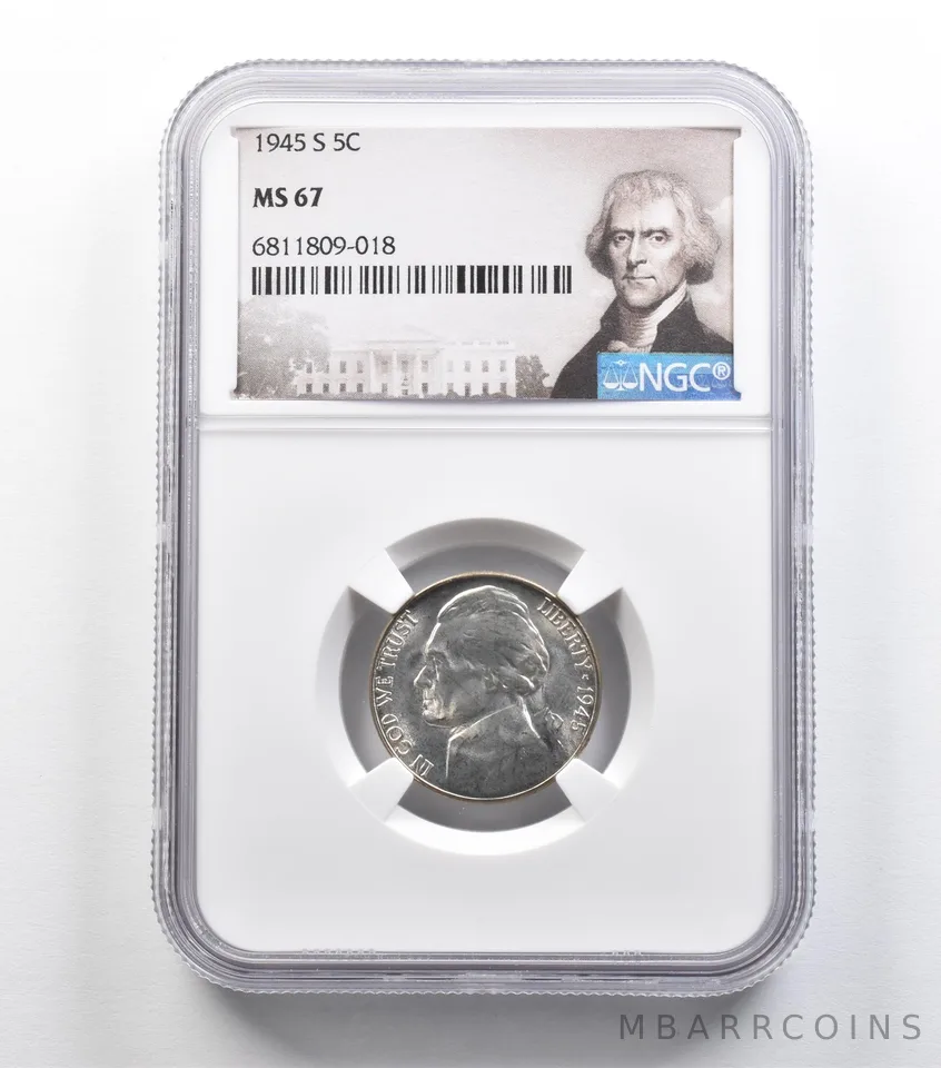 1945-S Jefferson Nickel MS67 NGC *9164