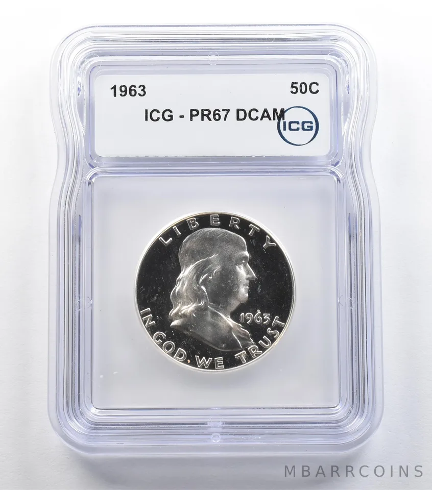 1963 Franklin Half Dollar PR67 DCAM ICG *5435
