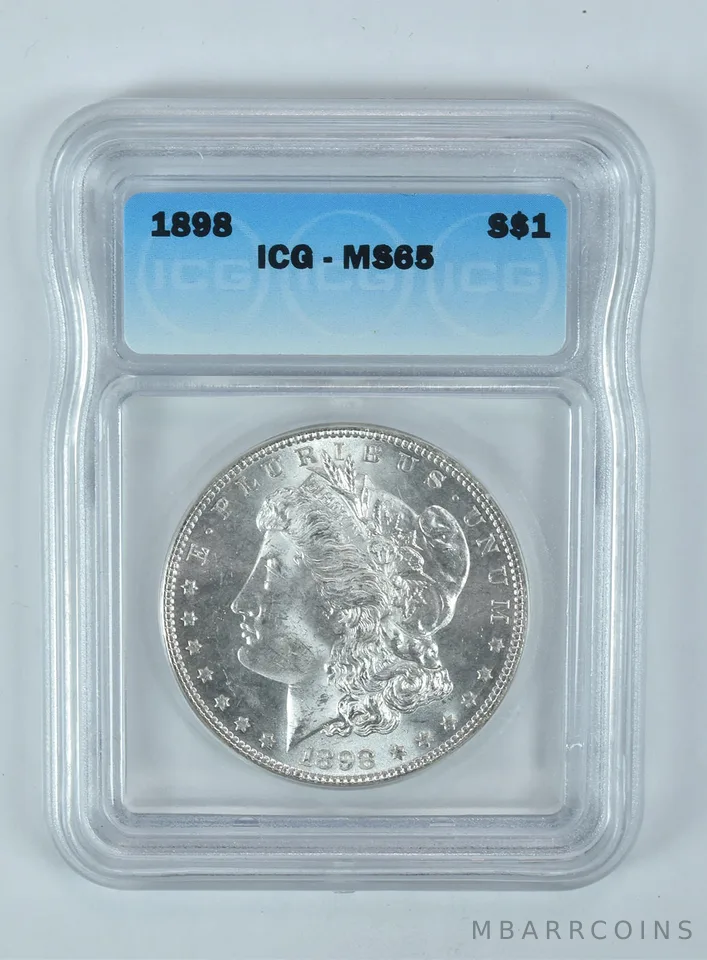 1898 Morgan Silver Dollar MS65 ICG