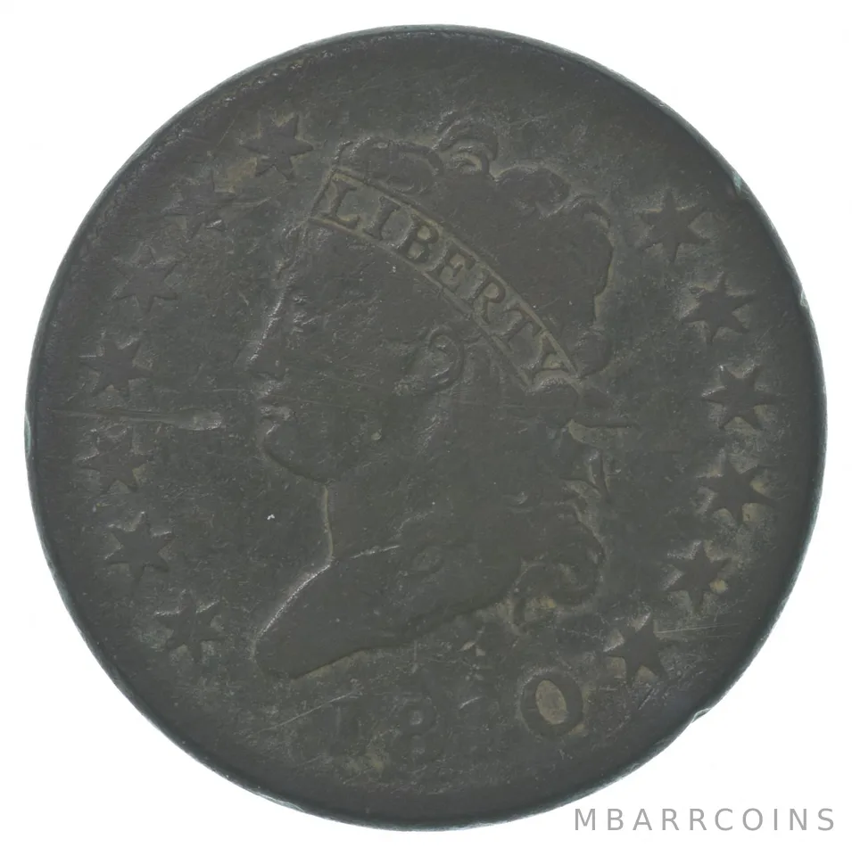 1810 Classic Head Large Cent *8661