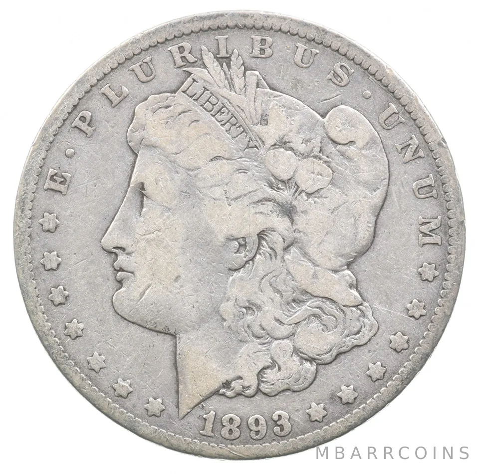 1893-CC Morgan Silver Dollar *9044