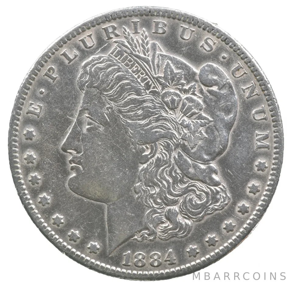 1884-S Morgan Silver Dollar a4883