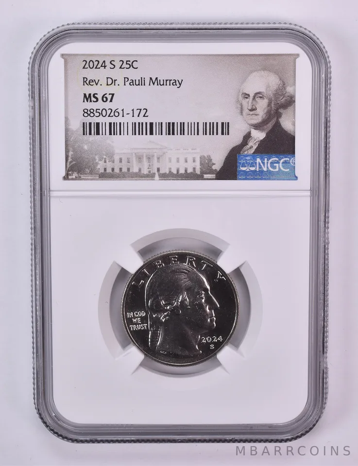 2024-S American Women Quarter Rev Dr Pauli Murray MS67 NGC Special Label