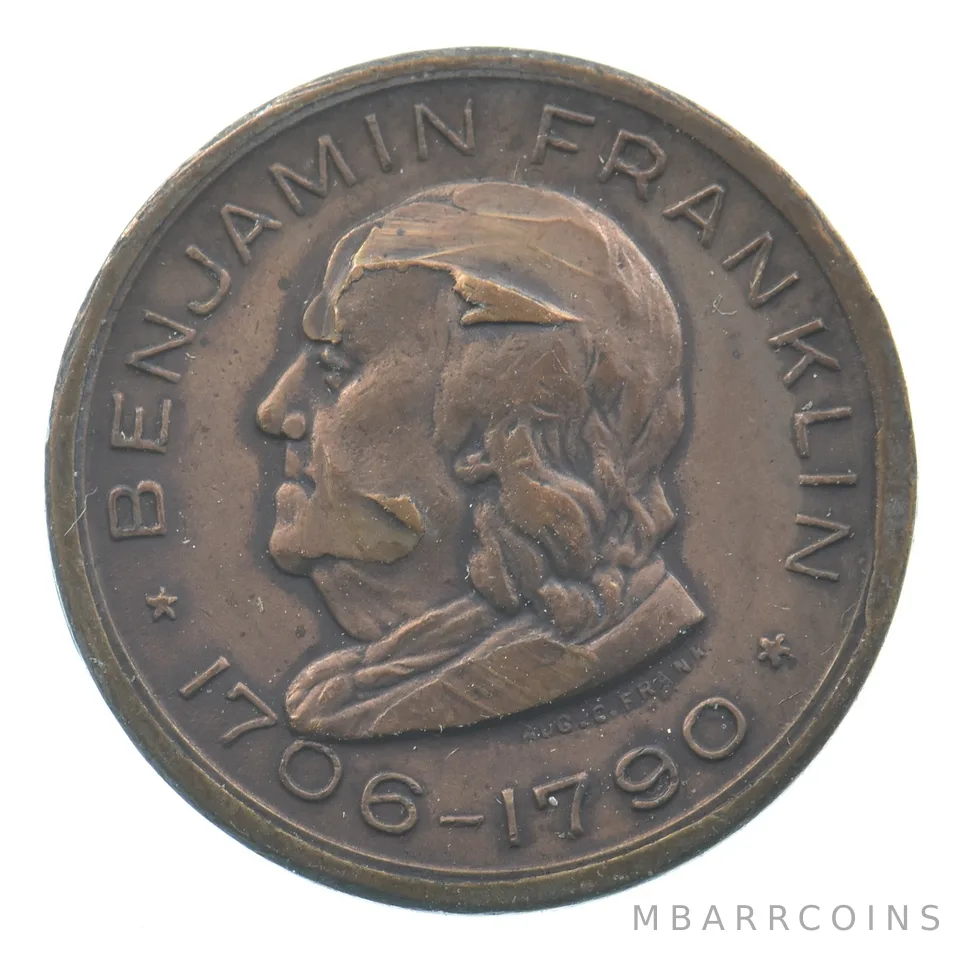 Lincoln Penny Benjamin Franklin Memorial Medal *5070