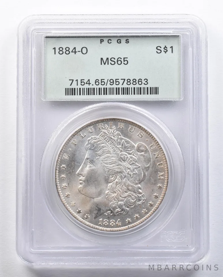 1884-O Morgan Silver Dollar MS65 PCGS OGH *1975